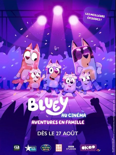 Bluey au Cinéma – Aventures en Famille