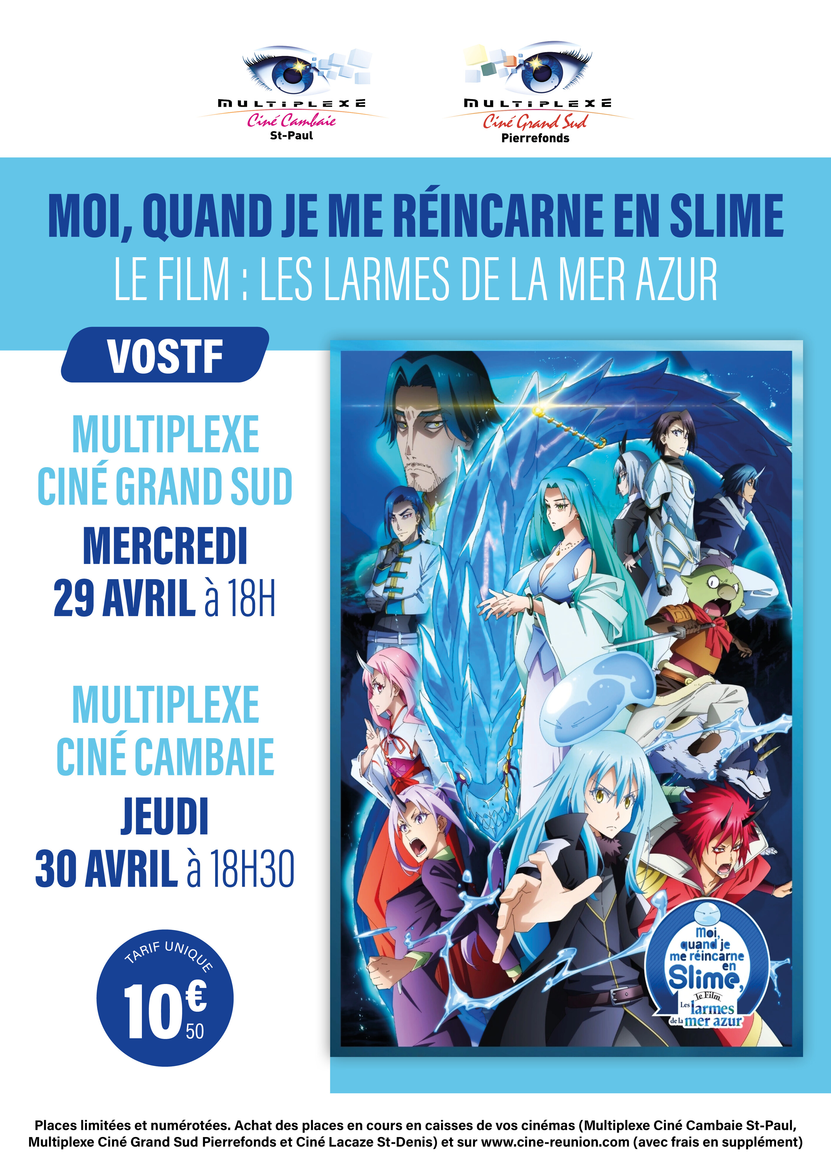 Moi, quand je me réincarne en Slime, le film : les larmes de la mer azur