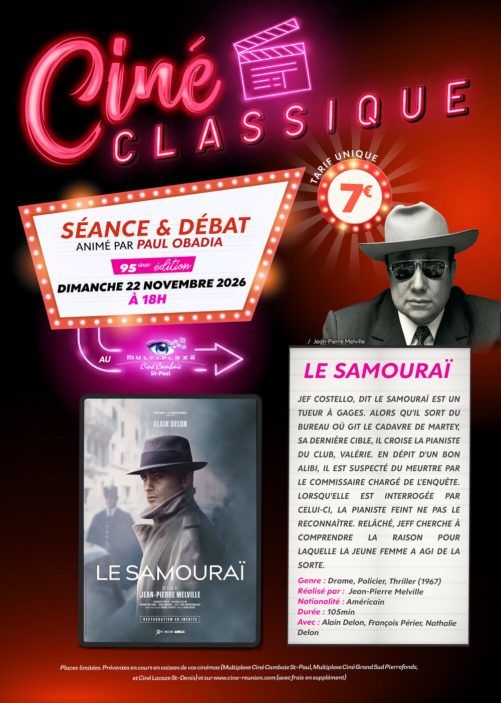 CINE CLASSIQUE : LE SAMOURAÏ